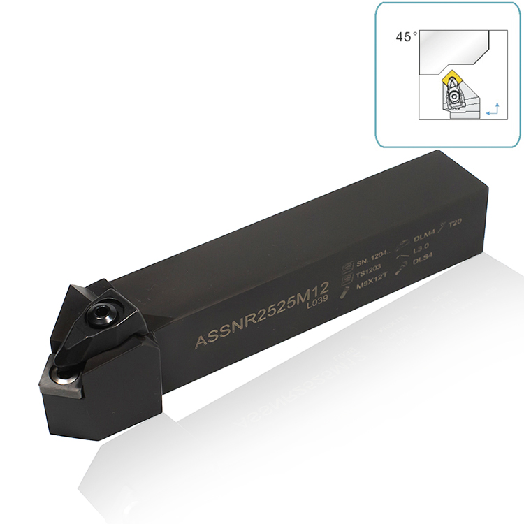 Sandhog CNC Tool Holder Usage Conversus cum ISO Wolframium Carbide Insert ASSNR2525M12