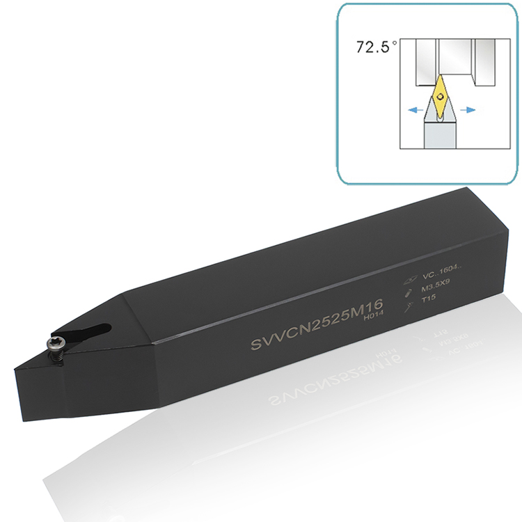 Sandhog Lathe Cutter CNC Cutting Tool Holder Externi Conversus Toolholder SVVCN2525